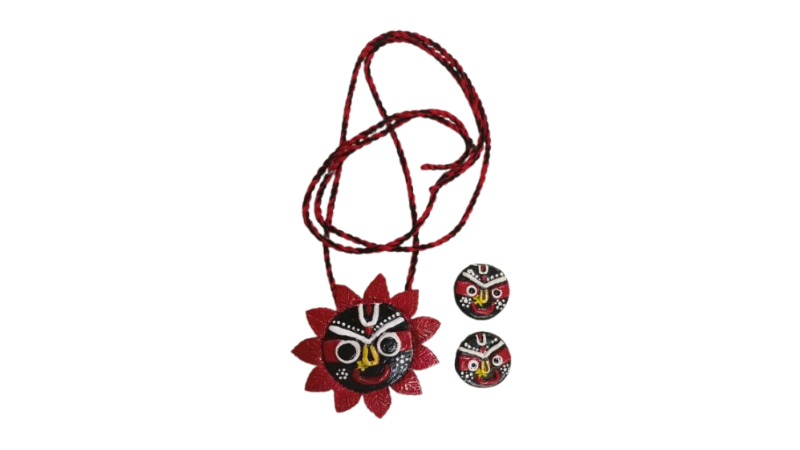 Jagannath Necklace with Earrings