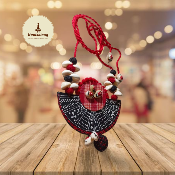 Vibrant Red and Black Handmade Jewelry Set